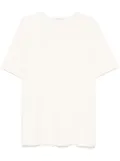 LEMAIRE ribbed U-neck T-shirt - Neutrals