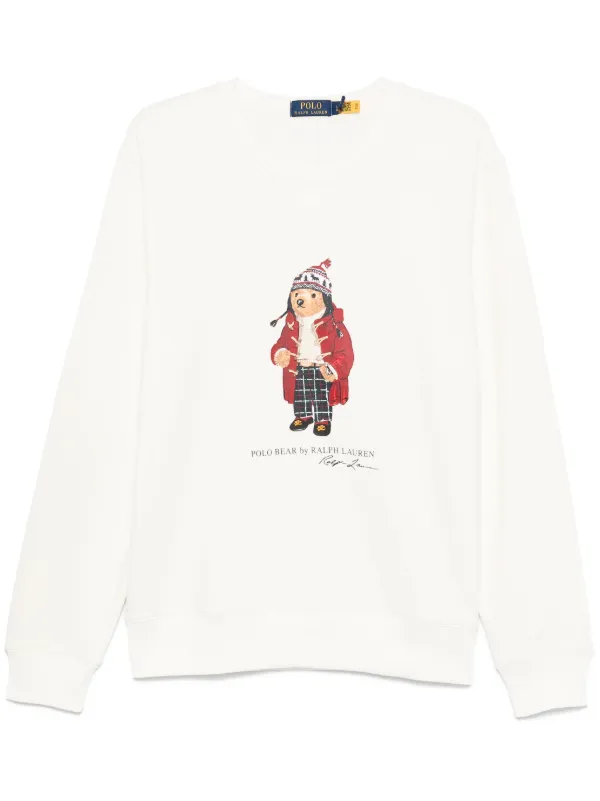 Polo Ralph Lauren Polo Bear Sweatshirt White FARFETCH UK