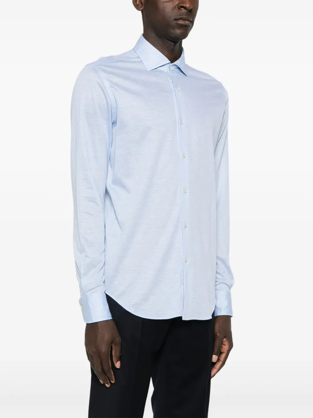 Xacus Piqué overhemd Blauw