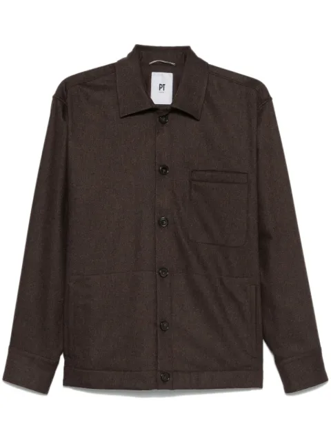 PT Torino spread-collar shirt jacket