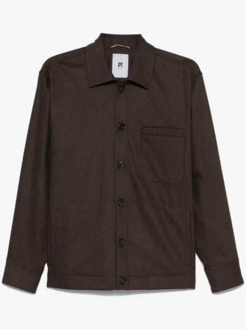 PT Torino spread-collar shirt jacket