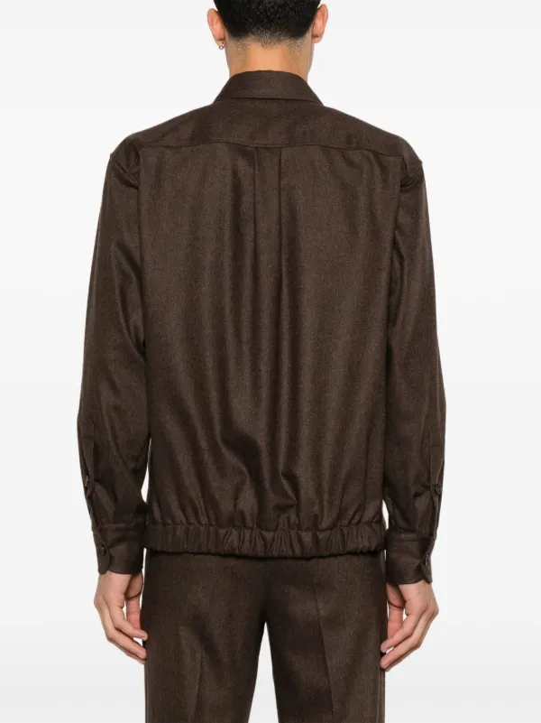 PT Torino スプレッドカラー シャツジャケット | ブラウン | FARFETCH JP