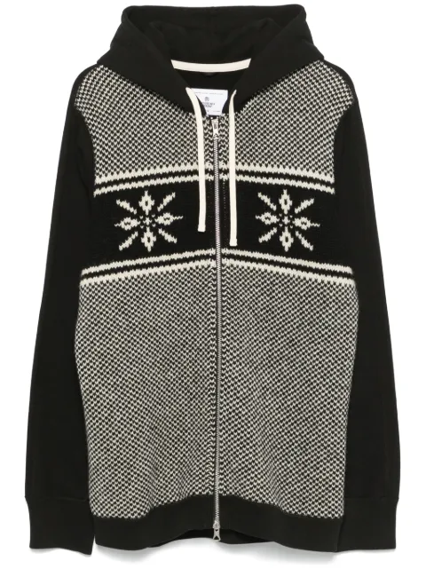Junya Watanabe MAN hoodie tejida en intarsia