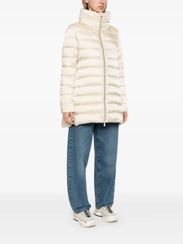 Save The Duck Lydia Coat | Neutrals | FARFETCH