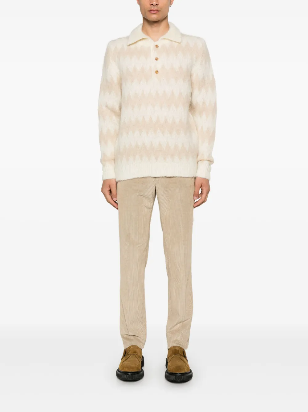 pttorino PT Torino Ribfluwelen broek - Beige