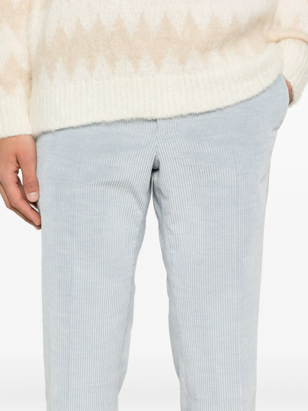 PT Torino Ribfluwelen broek Blauw