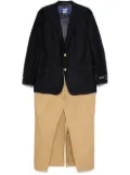 Junya Watanabe MAN layered coat - Blue