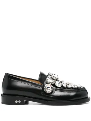 Jimmy Choo Marlow ダイヤモンド ローファー | ブラック | FARFETCH JP