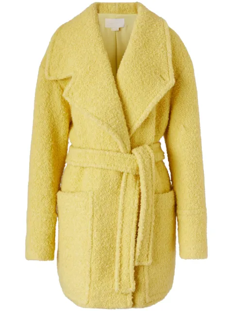 Genny faux-shearling peacoat