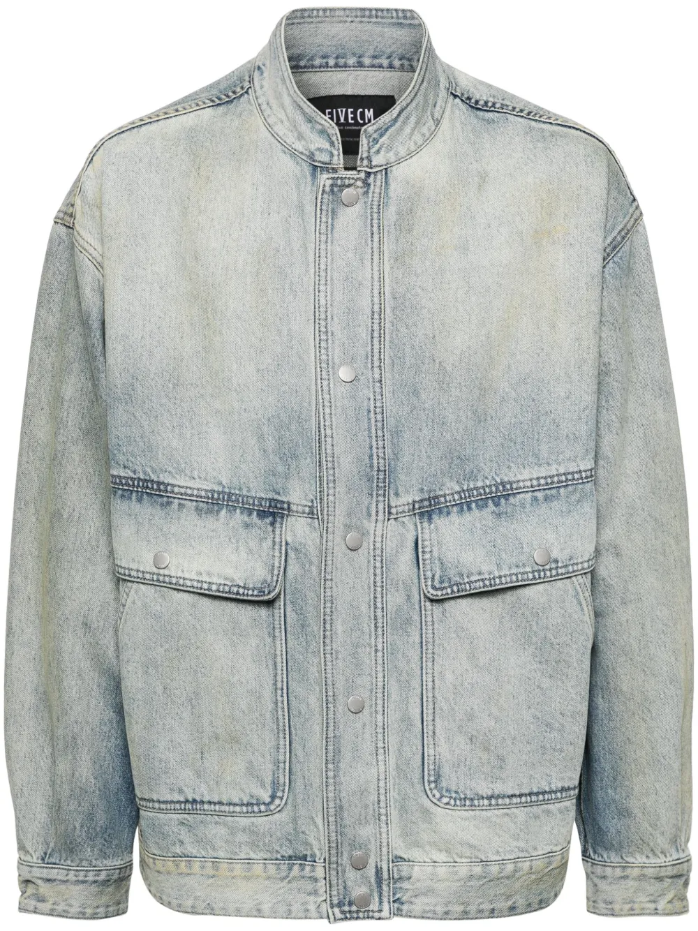 faded-effect denim jacket