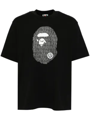 A BATHING APE® ロゴ Tシャツ | ブラック | FARFETCH JP