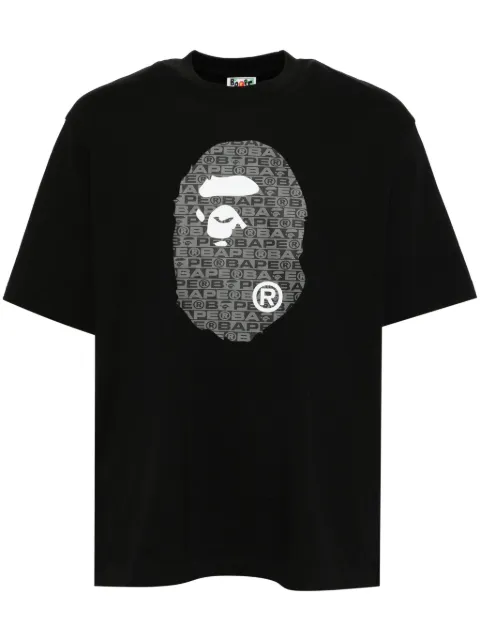 A BATHING APE® playera con logo estampado