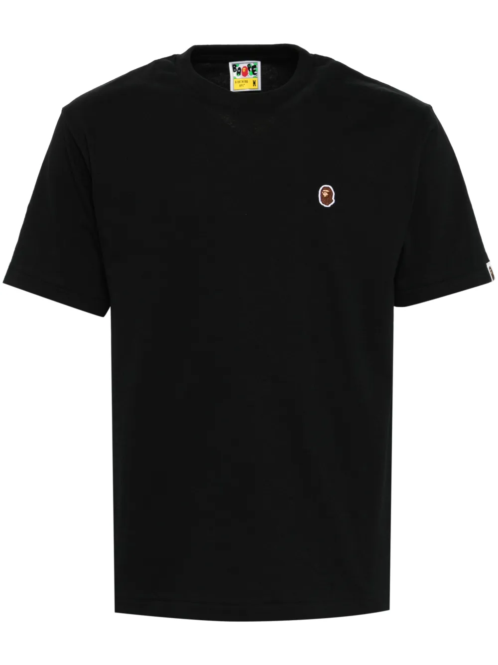A BATHING APE® 标贴T恤 | 黑色 | Image 1