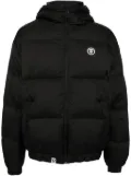AAPE BY *A BATHING APE® logo-appliqué padded jacket - Black