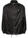 A BATHING APE® logo-monogram shirt jacket - Black