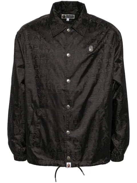 A BATHING APE® logo-monogram shirt jacket