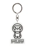 A BATHING APE® glow-in-the-dark baby milo keychain - White