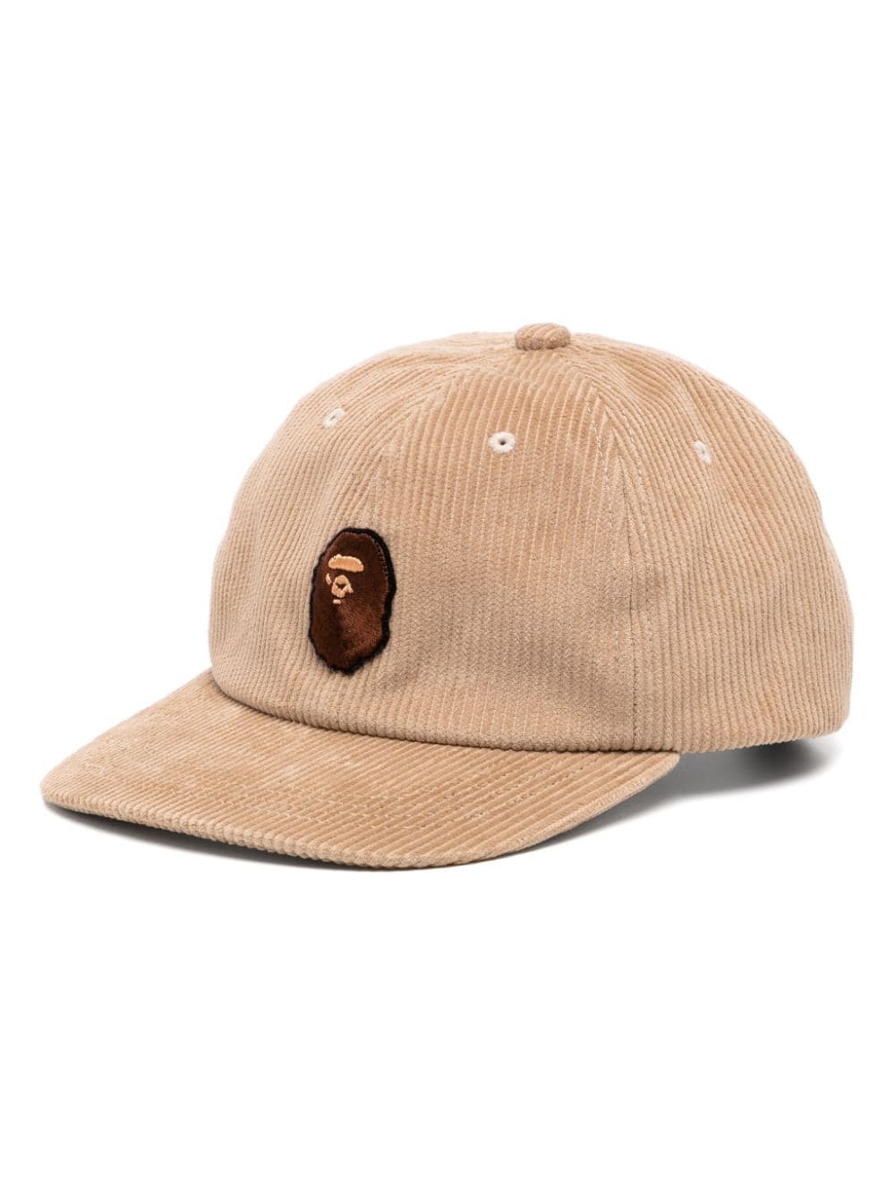 Shop A Bathing Ape Ape Head Corduroy Cap In Brown