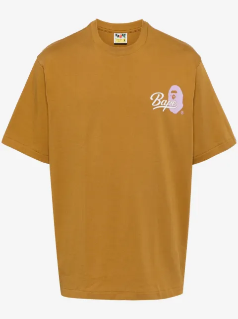 A BATHING APE® playera con logo estampado