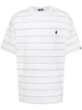 A BATHING APE® striped T-shirt - White