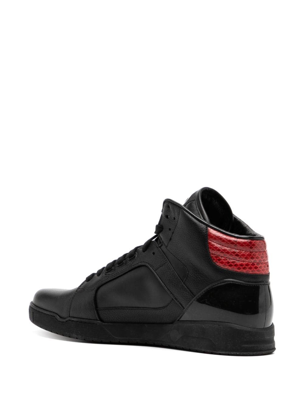 Shop Gucci Hi-top Sneakers In Schwarz