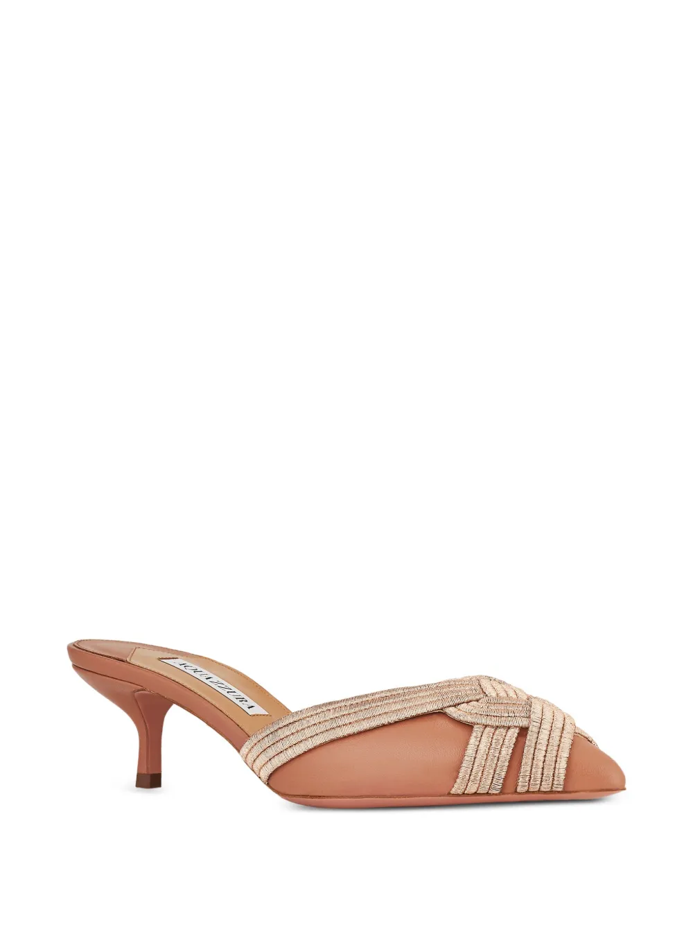 Aquazzura 50mm Felix mules - Roze