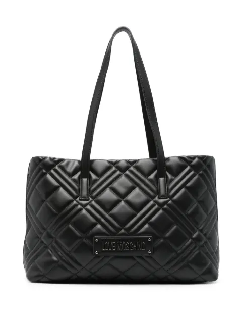 Love Moschino matelassé tote bag WOMEN