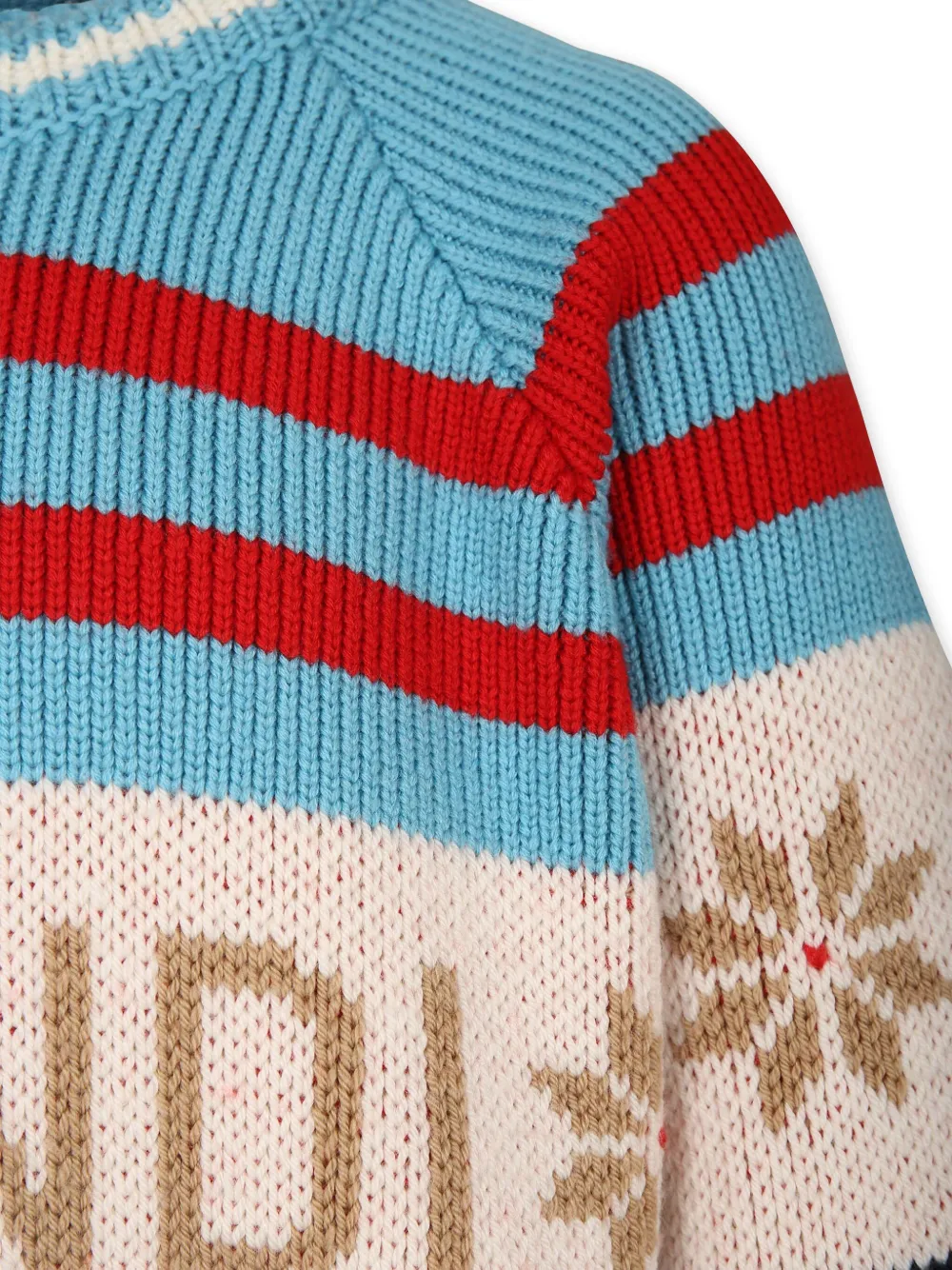 Fendi Kids Trui met jacquard Blauw