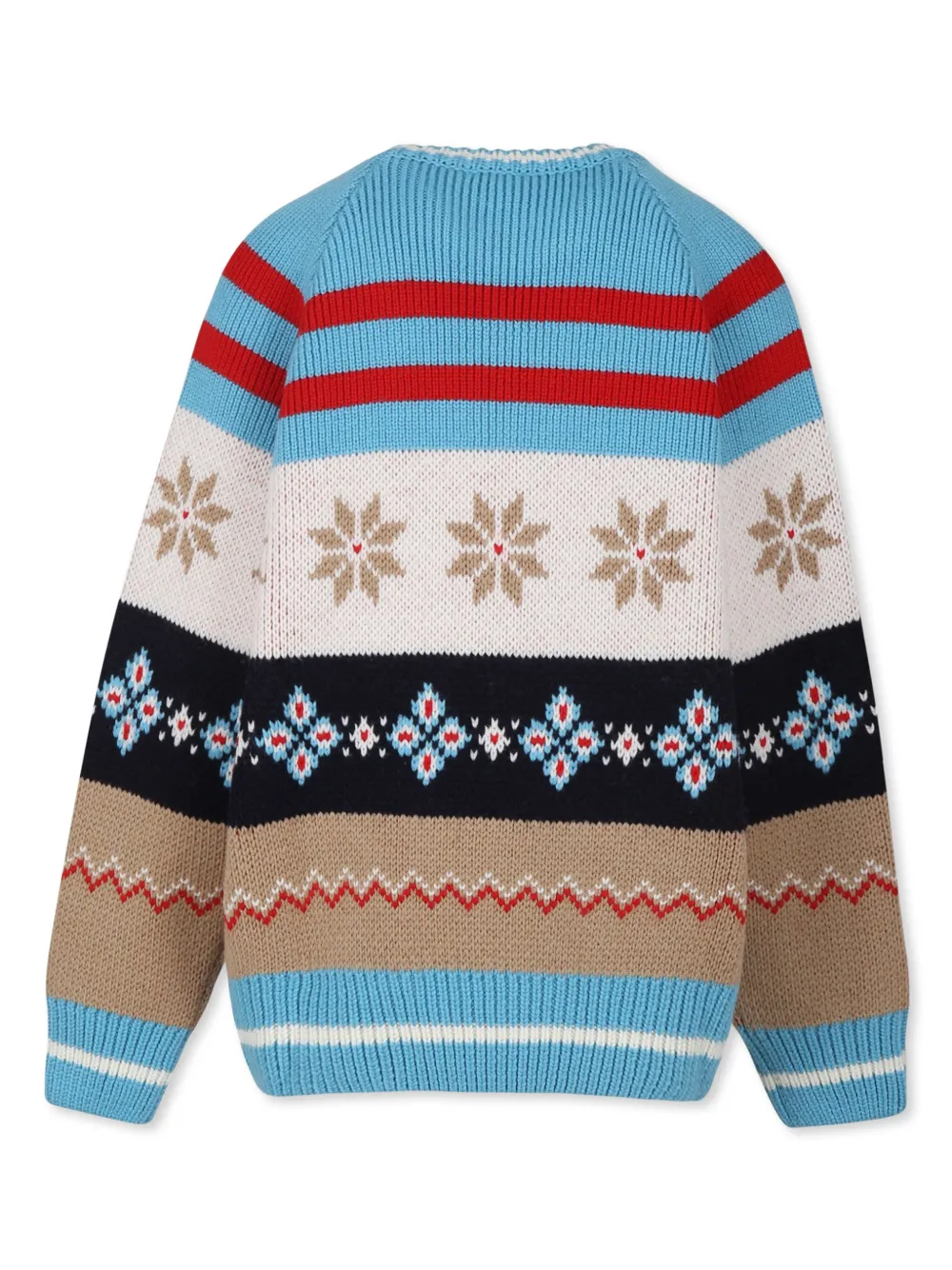 Fendi Kids Trui met jacquard Blauw