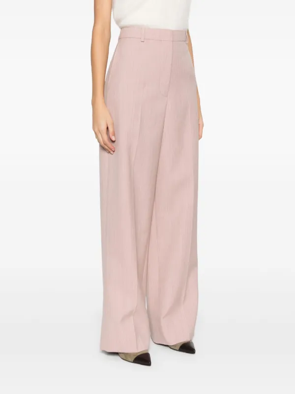 パンツ STELLA MCCARTNEY Woman Pants Pink 640287SSA36 5706 STELLA MCCARTNEY Wool-tweed straight-leg pants | THE OUTNET