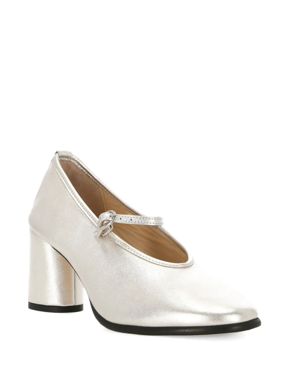 ALOHAS 70 mm leren pumps - Zilver