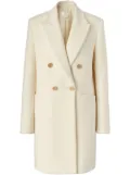 Genny double-breasted coat - Neutrals