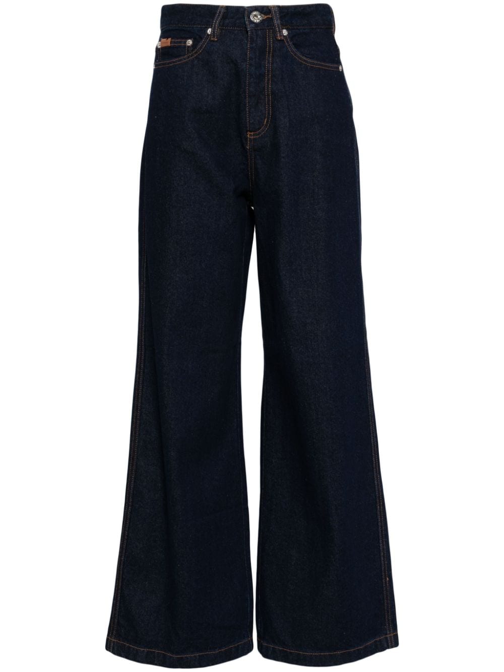 Chocoolate Straight-leg Trousers In Blue