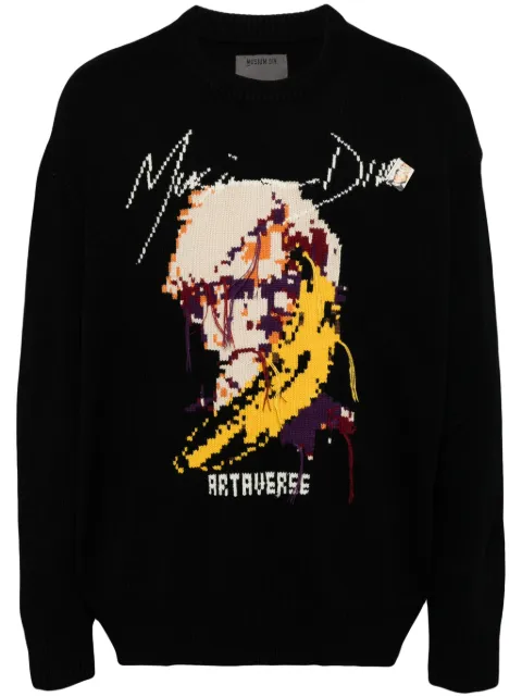 Musium Div. intarsia-knit jumper