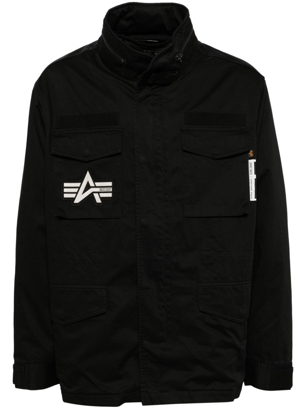 Shop Izzue Detachable Panel Military Jacket In Black