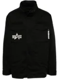 izzue detachable panel military jacket - Black