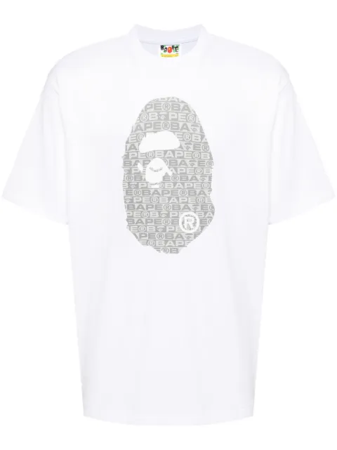 A BATHING APE® playera con logo estampado