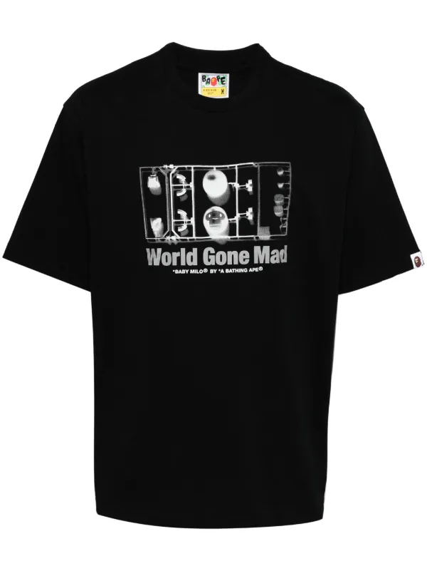 A BATHING APE® グラフィック Tシャツ | ブラック | FARFETCH JP
