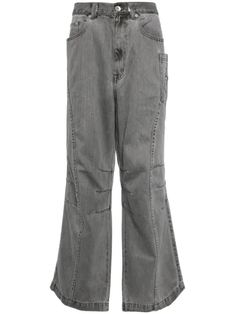 FIVE CM panelled straight-leg jeans