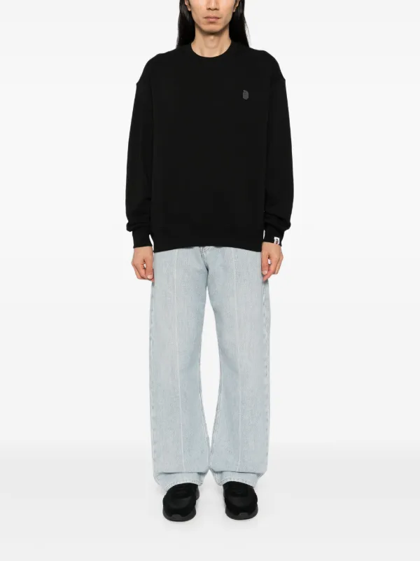 A BATHING APE® ロゴ スウェットシャツ | ブラック | FARFETCH JP