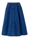 Bonpoint x Vanessa Seward denim midi skirt - Blue