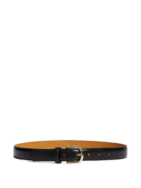 Bonpoint leather buckle belt