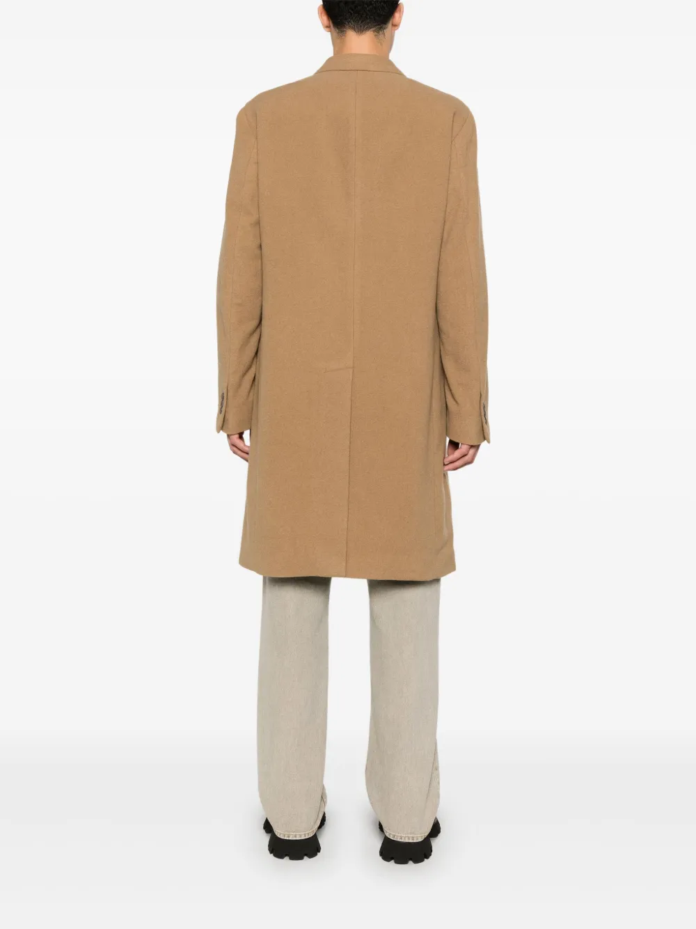 Polo Ralph Lauren Jas met enkele rij knopen Beige