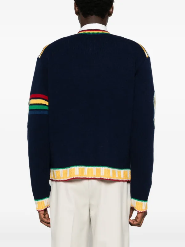 Casablanca Fraternity Sweater | Blue | FARFETCH