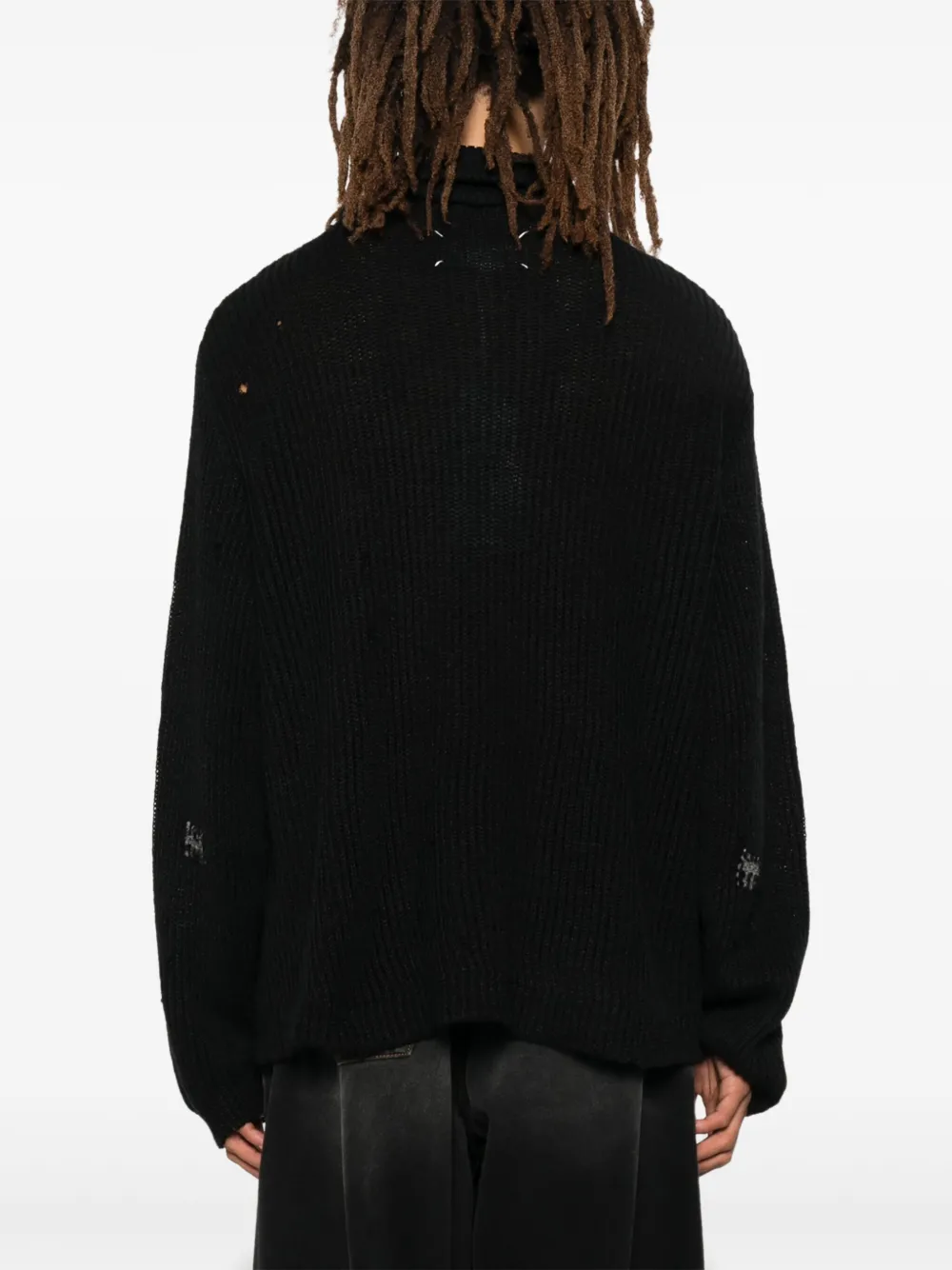Maison Margiela Trui met halve rits Zwart