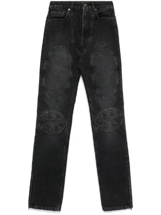 Jean Paul Gaultier lace-up Jeans | Black | FARFETCH IN
