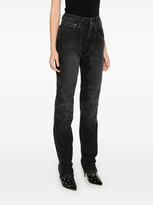 Jean Paul Gaultier lace-up Jeans | Black | FARFETCH