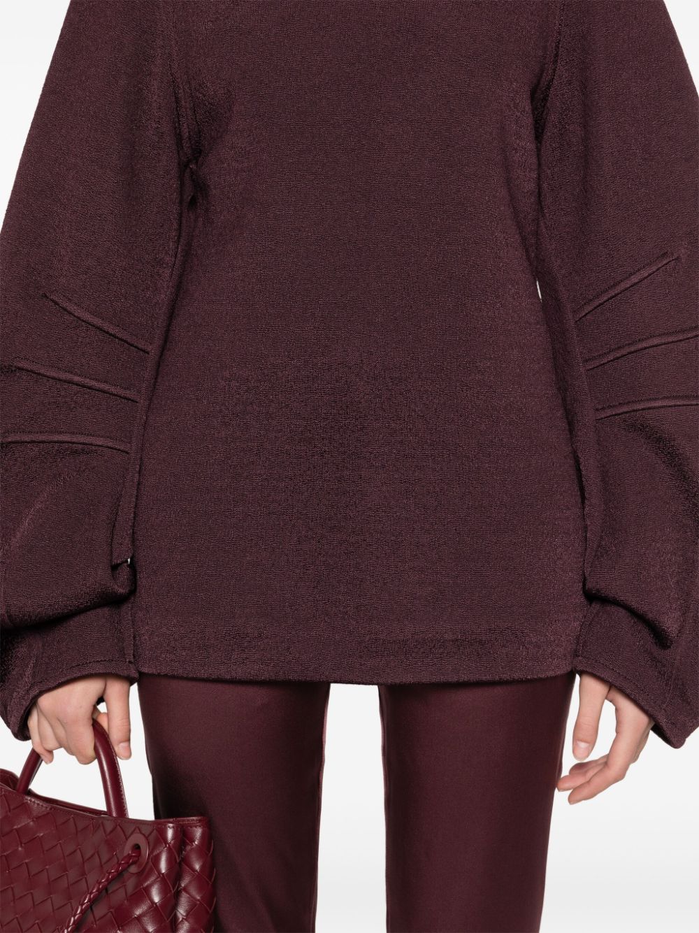 Shop Jil Sander Textured Sweatshirt In Red