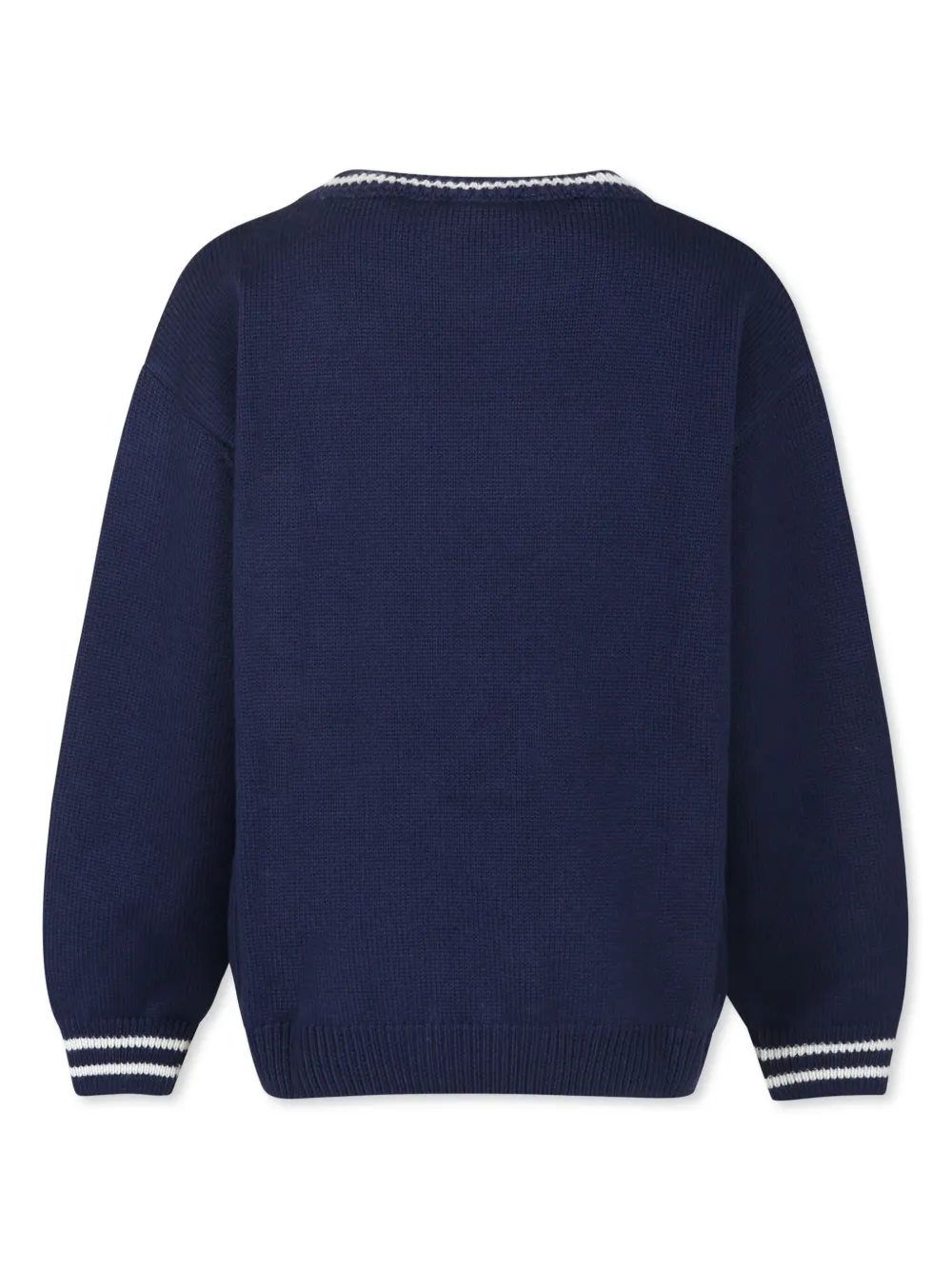 Fendi Kids Trui met geborduurd logo Blauw