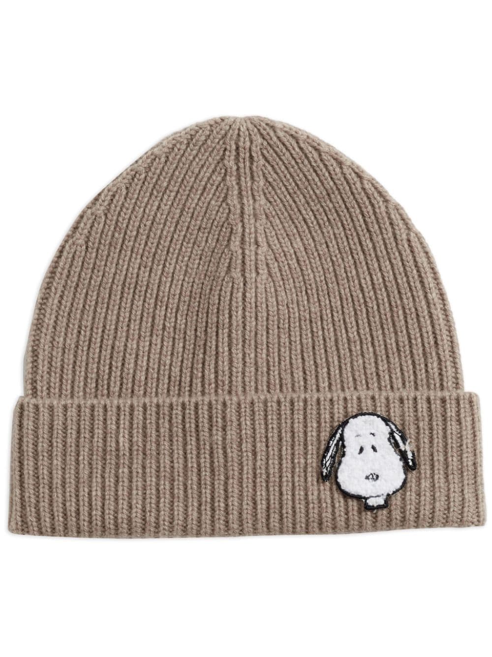 Shop Chinti & Parker Snoopy Beanie In Neutrals